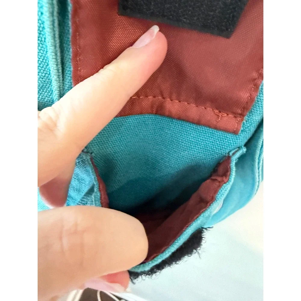 Kavu Rope Bag Turquoise Blue Canvas Sling Backpack Adjustable Rope Strap